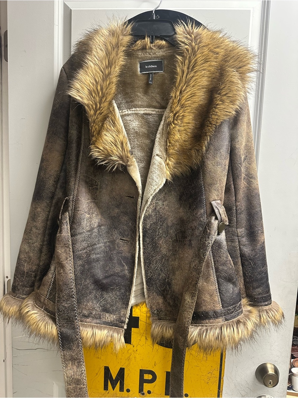 Vintage Le Chateau Faux Fur Jacket